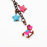 Pink And Blue Rocking Horse Charm