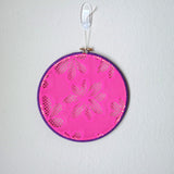 Hot Pink And Purple 80s Style Earring Hanger And Wall Decor