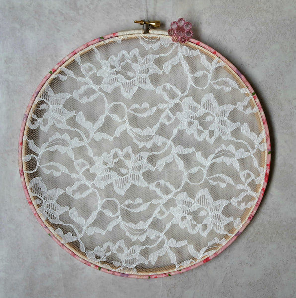 Pink Sakura Earring Organizer And Wall Decor