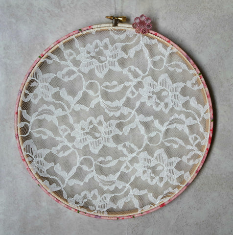 Pink Sakura Earring Organizer And Wall Decor