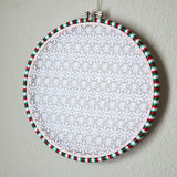Red, White, Green Holiday Earring Hanger And Wall Decor