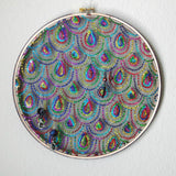 Sparkly And Colorful Art Deco Inspired Earring Hanger And Wall Decor