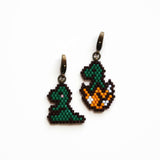 Baby Dinosaur Beaded Charms With Lobster Claw Clasp