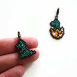 Baby Dinosaur Beaded Charm Set