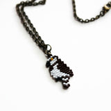 Osprey Beaded Necklace On 24 Inch Chain