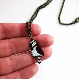 Osprey Beaded Necklace On 24 Inch Chain