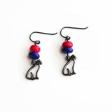 Silhouette Cat Earrings