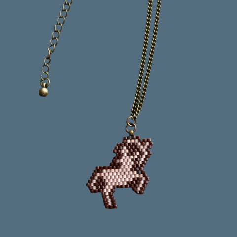 Sagittarius Centaur Sign Beaded Charm Necklace