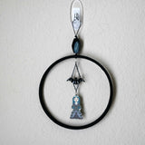 Vampire Queen Small Wall Decor With Black Bat Gothic Accent