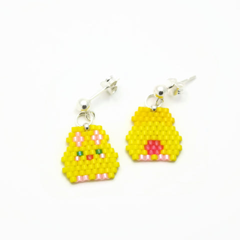 Yellow Kawaii Bunny Earrings