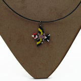 European Goldfinch Artisan Necklace On Adjustable Black Cord