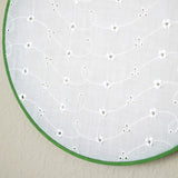 Second Close Up Green White Earring Hanger 
