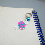 Pink And Blue Beaded Candy Charm