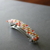 Candy Corn Inspired French Barrette, 80mm