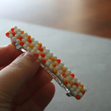 Candy Corn Inspired French Barrette, 80mm