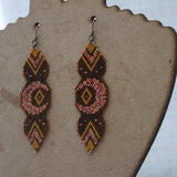 Fall Inspired Long Lunar Statement Earrings