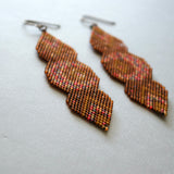 Fall Inspired Long Lunar Statement Earrings