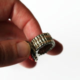 Black And Red Rose Stretch Ring