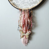 Butterfly Charm Earring Hanger And Wall Decor In Pink And Gray
