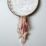 Butterfly Charm Earring Hanger And Wall Decor In Pink And Gray