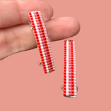 Valentine's Day MINI French Barrettes, White, Pink, And Red, 40mm