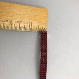 Black And Red French Barrettes, 70mm, Set Of Two