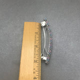 Multi Pastel Color Large French Barrette, 80mm