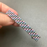 Multi Pastel Color Large French Barrette, 80mm