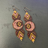 Fall Inspired Long Lunar Statement Earrings