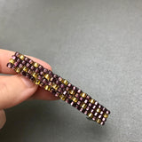 Large French Barrette, Purple And Amber, 80mm Or 90mm