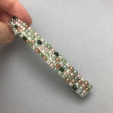 Pink And Green Tourmaline Inspired French Barrette