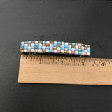 Multi Color French Barrette, Peach, Blue, White, Beige, 80mm