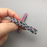 Lilac And Mixed Purple French Barrettes, 70mm, Set Of Two