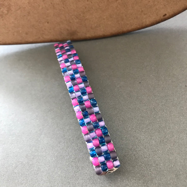 Retro Barrette, Multi Color, Large 90mm For Long Hair