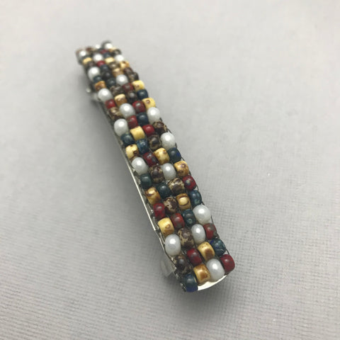 Multi Color Large French Barrette, 80mm