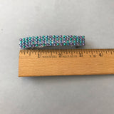 Blue, Purple, And Green Large French Barrette, 80mm