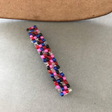 Vibrant Beaded Authentic French Barrette For Long Hair