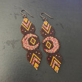 Fall Inspired Long Lunar Statement Earrings