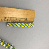 French Barrette Trio, Green, Yellow, Purple, Blue, 70mm Barrettes, Set Of Three Medium Size