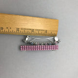 Lilac And Mixed Purple French Barrettes, 70mm, Set Of Two