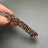 Large French Barrette, Purple And Amber, 80mm Or 90mm