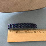 Black And Purple French Barrette, 80mm