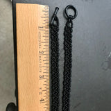 Ballerina Skeleton Beaded Black Necklace, 18 Inch