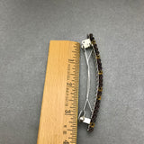Large French Barrette, Purple And Amber, 80mm Or 90mm