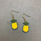 Summer Pineapple Beaded Earrings