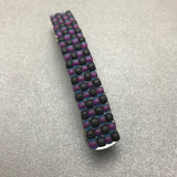 Black And Purple French Barrette, 80mm
