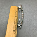 Pink And Green Tourmaline Inspired French Barrette