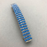 Medium Blue Large French Barrette, 90mm