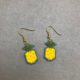 Summer Pineapple Beaded Earrings