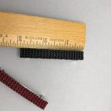 Black And Red French Barrettes, 70mm, Set Of Two